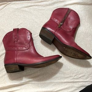 Lucky Brand Cowboy Ankle Boots